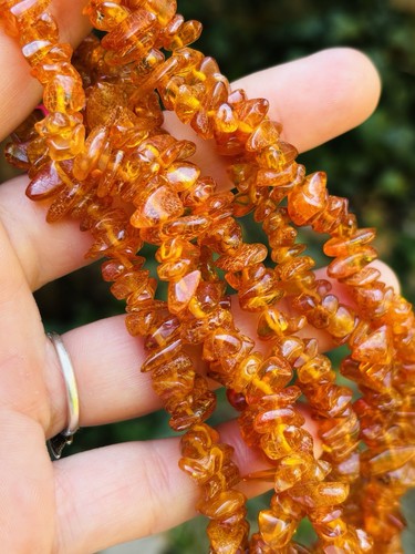 Baltic amber beads chips - baltic,