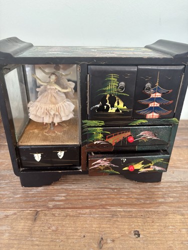 Vintage japanese black lacquer - black,