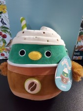 Squishmallows Avery Mallard Duck Frappucuino Drink Supercute 7.5 Inch Soft Toy