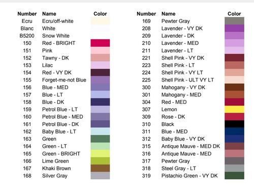 Blanc 319 dmc cross - cross, stitch