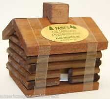 small LOG CABIN INCENSE BURNER