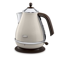 De'Longhi KBOV3001.BG Jug Kettle Icona Vintage with Washable Filter Cream