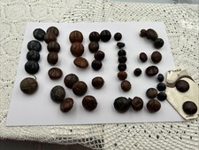Vintage Used Leather Buttons