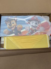 Paw Patrol Badges Toddler Bed Kids Junior Cot Bed Frame Furniture with Storage