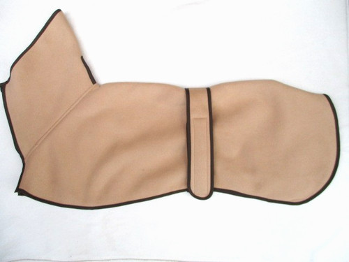 New greyhound coat beige - new, 26"