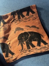 Vintage 1960’s Elephant cozy Throw Blanket /knee rug South  Africa