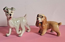 Vintage 'Wade' Ceramic Dogs from  Disney's 'Lady & The Tramp'