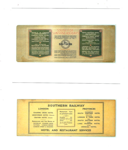 Railway poster 2 postcards - railway,