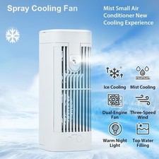 Cool Portable Air Cooling Conditioner Air Cooler Water Tank Fan Humidifier USB