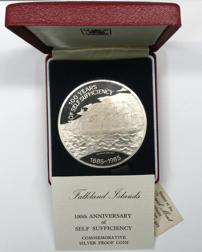 1985 falkland islands silver - 1985,