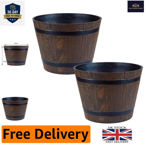 Versatile brown half barrel - brown,
