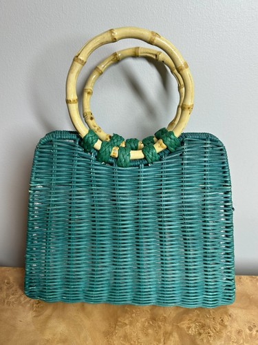 Zara turquoise woven straw - zara,