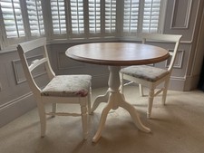 Solid 3ft Round Solid Wood Pedestal Table, solid Antique Pine. Read description 