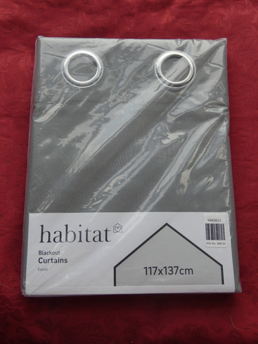 Habitat grey eyelet blackout - eyelet,