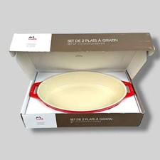 Staub Ceramic Roasting Dish | Red Stoneware Bakeware 11" | New in Box