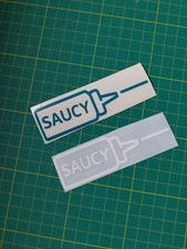 SAUCY sticker/decal funny