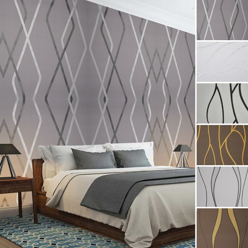 Textured wallpaper living room - textured,