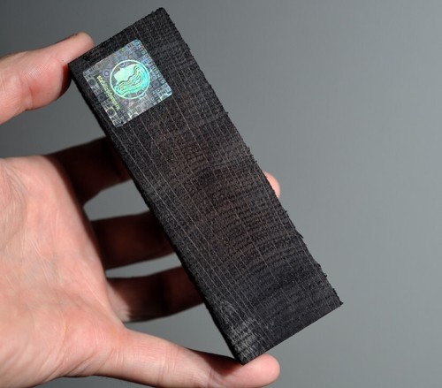 Stabilized bog oak black wood - bog,