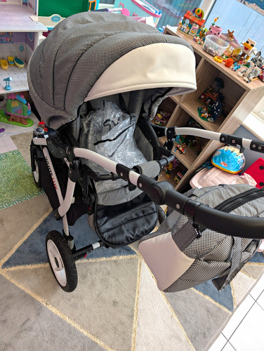Pram 3in white lux - white,
