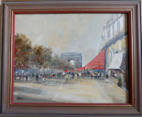 Paris street scene arc - paris,