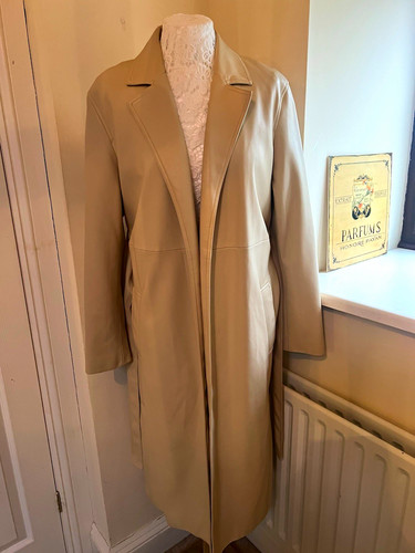 Zara beige faux - faux, long