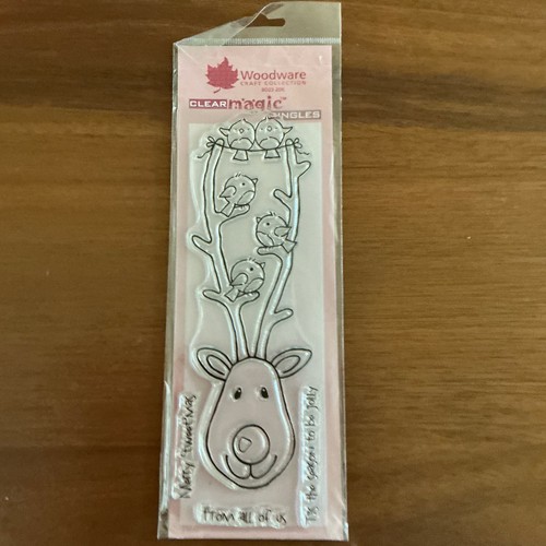 Woodware clear stamps rudolph - woodware,