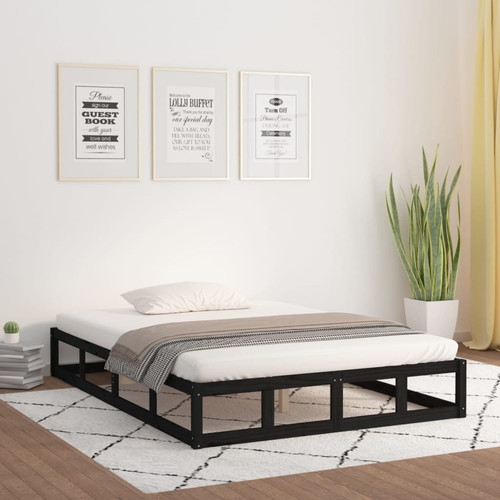 Bed frame solid pine - bed,