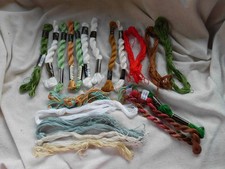 PEARL COTTON SKEINS ANCHOR & DMC + couple extra SKEINS ~ SEE PHOTOS