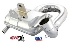 Vespa PX 125 150 SIP Road 3 Performance Exhaust in Chrome 003033
