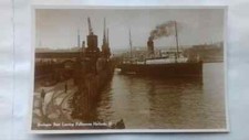 Vintage postcard,real photo，Boulogne Boat，Folkestone,1940s，Publisher: Norman