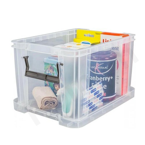Litre clear plastic storage - clear,