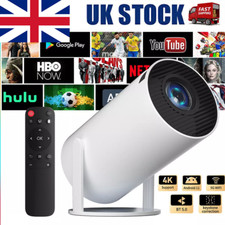 Projector 5G 4K Smart HD LED WiFi Bluetooth HDMI USB Android Office Home Theater