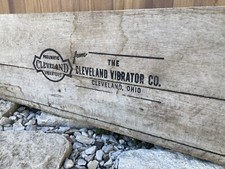 Vintage wooden crate - wooden, cleveland