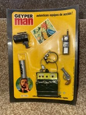 Vintage Action Man Geyperman Carded Rare Jungle Commando