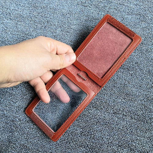 Genuine leather travel card - leather,