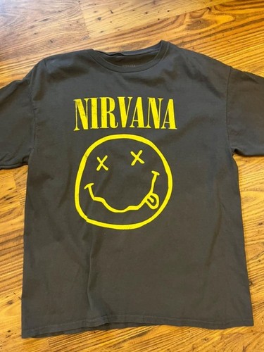 Nirvana band shirt dark grey - nirvana,