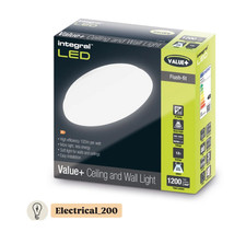 Fern Howard LED 11W Drum Fitting IP44 1200lm Clear