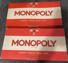 x2 Monopoly Vintage Board Games Job Lot Bundle Resell- Waddingtons 