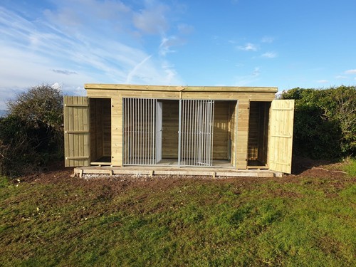 Duo dog kennel 4ft and - kennel, x