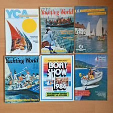 6 x Vintage Boat Show 1986 Catalogue Yachting World 1978/9 Sailing Holidays