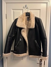 Fur Lined Leather Jacket Size 8