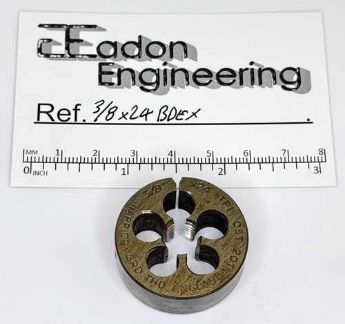 24tpi button die - 3/8", x