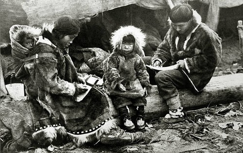 Eskimo family parents - , and