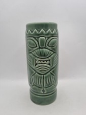 Green Ceramic Tiki Mug Mean
