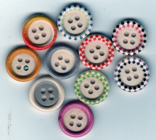 15mm round wooden - 10,