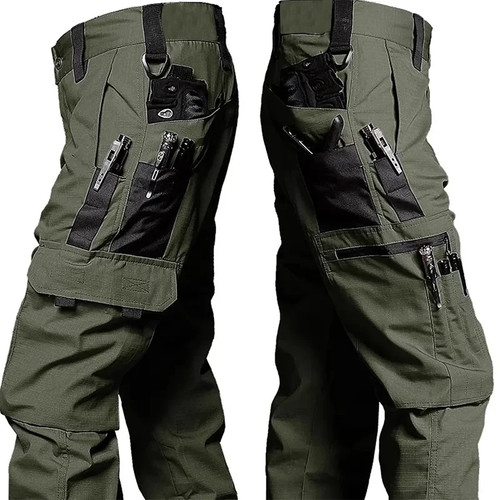 Men tactical cargo trousers - tactical,