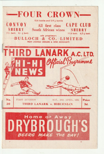 1960 third lanark v - 1960/61,