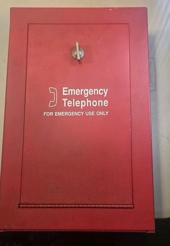 Vintage emergency telephone - emergency,