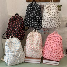 Bow Print School Backpack