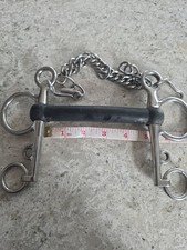 Rubber Pelham With Curb Chain